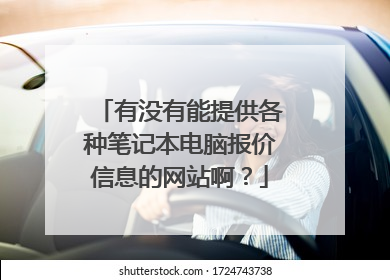 有没有能提供各种笔记本电脑报价信息的网站啊?
