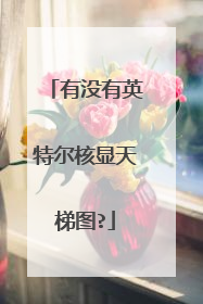 有没有英特尔核显天梯图?