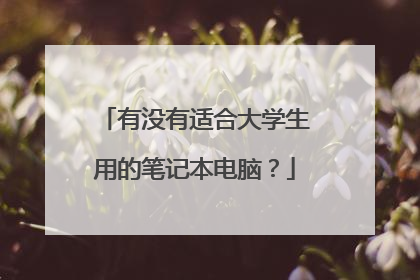 有没有适合大学生用的笔记本电脑?