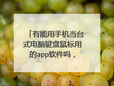 有能用手机当台式电脑键盘鼠标用的app软件吗，搜了几个试了不理想，有好用的推荐一下！