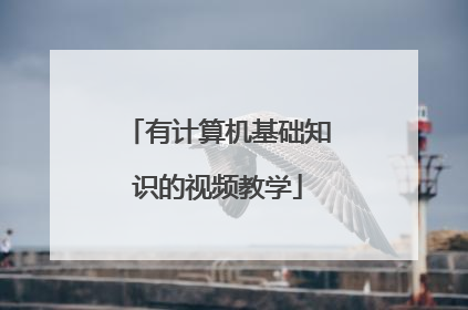 有计算机基础知识的视频教学