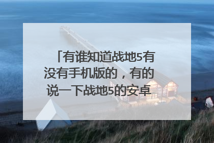 有谁知道战地5有没有手机版的,有的说一下战地5的安卓版下载地址?
