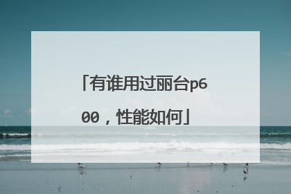 有谁用过丽台p600,性能如何