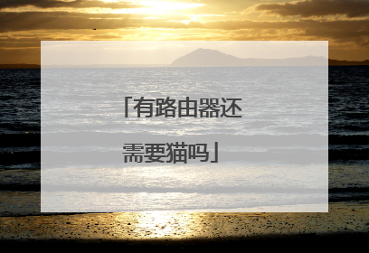 有路由器还需要猫吗