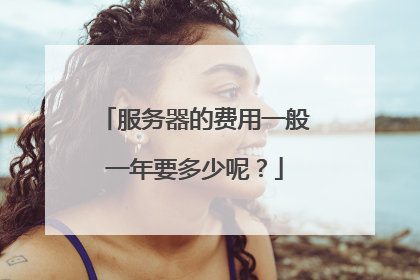 服务器的费用一般一年要多少呢?