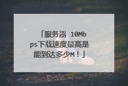 服务器 10Mbps下载速度最高是能到达多少M!
