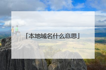 本地域名什么意思