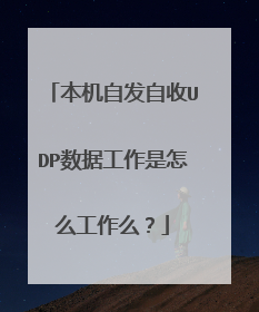 本机自发自收UDP数据工作是怎么工作么？