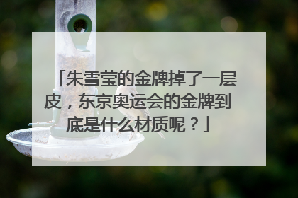 朱雪莹的金牌掉了一层皮,东京奥运会的金牌到底是什么材质呢?