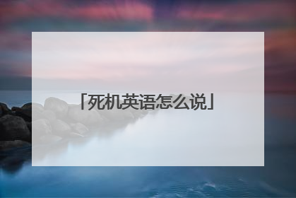 死机英语怎么说