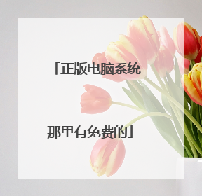 正版电脑系统那里有免费的