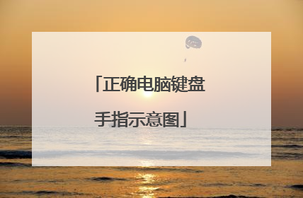 正确电脑键盘手指示意图