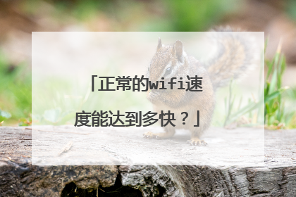 正常的wifi速度能达到多快？