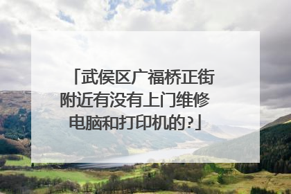 武侯区广福桥正街附近有没有上门维修电脑和打印机的?