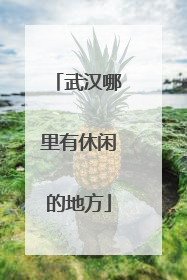 武汉哪里有休闲的地方