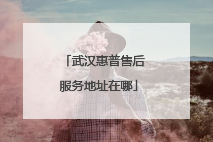 武汉惠普售后服务地址在哪