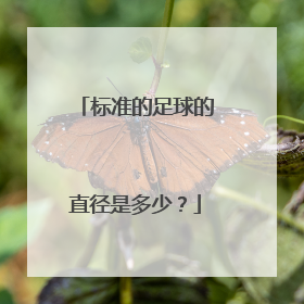 标准的足球的直径是多少？