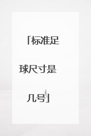 标准足球尺寸是几号