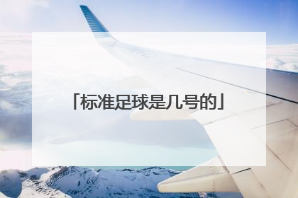 标准足球是几号的