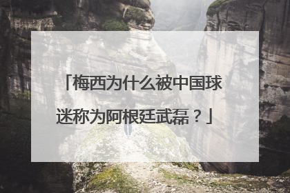 梅西为什么被中国球迷称为阿根廷武磊？