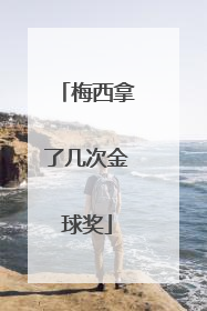 梅西拿了几次金球奖