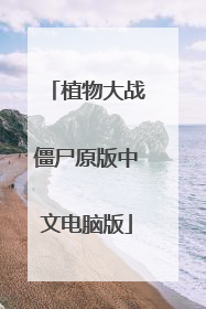 植物大战僵尸原版中文电脑版