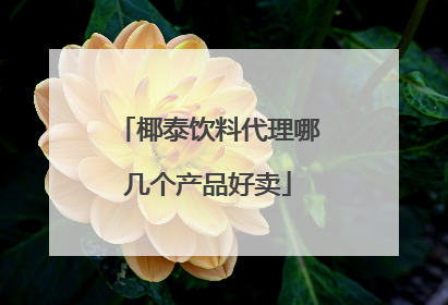 椰泰饮料代理哪几个产品好卖