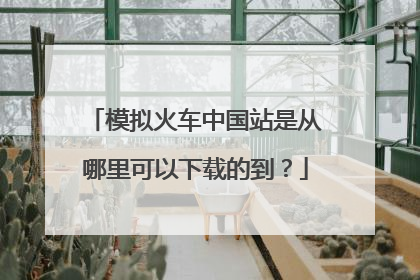 模拟火车中国站是从哪里可以下载的到?