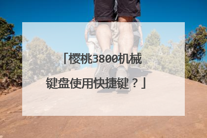 樱桃3800机械键盘使用快捷键?