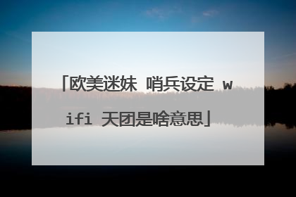 欧美迷妹 哨兵设定 wifi 天团是啥意思
