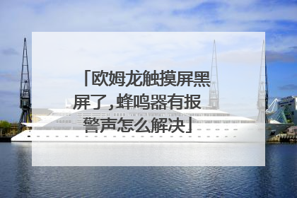 欧姆龙触摸屏黑屏了,蜂鸣器有报警声怎么解决