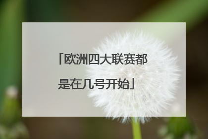 欧洲四大联赛都是在几号开始