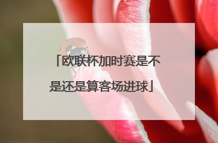 欧联杯加时赛是不是还是算客场进球
