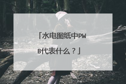 水电图纸中PWB代表什么?