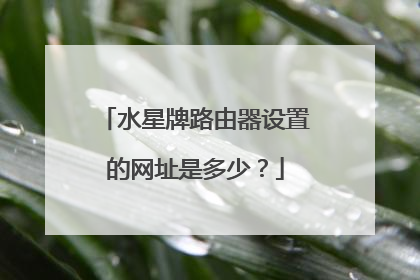 水星牌路由器设置的网址是多少？