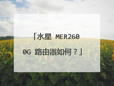 水星 MER2600G 路由器如何?