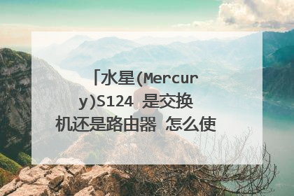水星(Mercury)S124 是交换机还是路由器 怎么使用。要求详细方法！