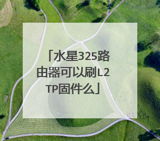 水星325路由器可以刷L2TP固件么