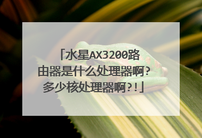 水星AX3200路由器是什么处理器啊?多少核处理器啊?!