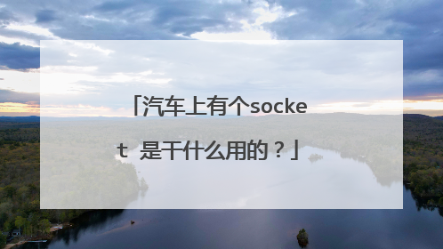 汽车上有个socket 是干什么用的？