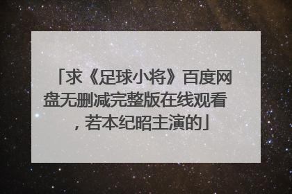 求《足球小将》百度网盘无删减完整版在线观看，若本纪昭主演的