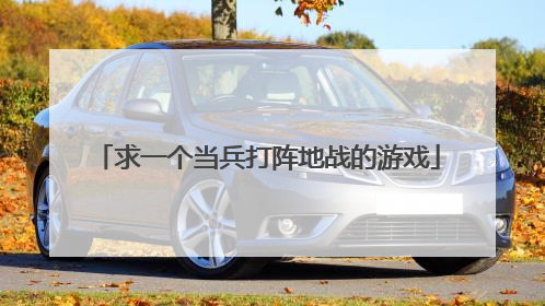 求一个当兵打阵地战的游戏