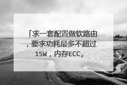 求一套配置做软路由,要求功耗最多不超过15W,内存ECC,配件淘宝能买到,价格能在500元以内。