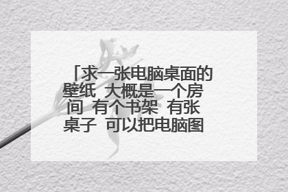 求一张电脑桌面的壁纸 大概是一个房间 有个书架 有张桌子 可以把电脑图标放上面的!!!
