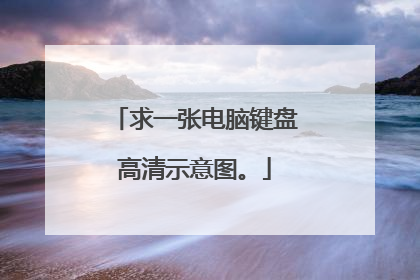 求一张电脑键盘高清示意图。