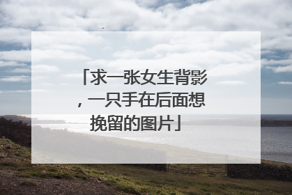 求一张女生背影,一只手在后面想挽留的图片