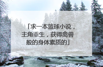 求一本篮球小说,主角重生,获得禽兽般的身体素质的