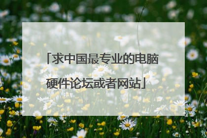 求中国最专业的电脑硬件论坛或者网站