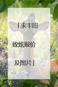 求丰田致炫报价及图片