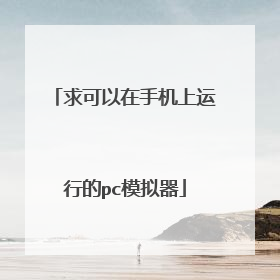 求可以在手机上运行的pc模拟器